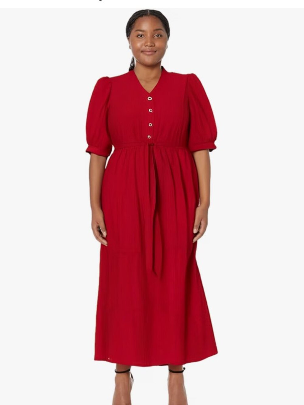 Lightweight Summer Dress in Red